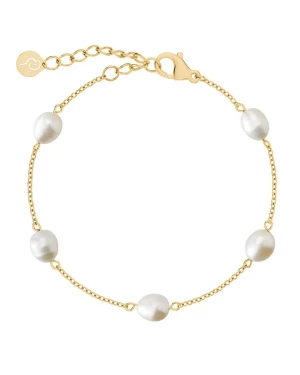 Edblad rannekoru, PERLA BRACELET MULTI GOLD Kullankeltainen