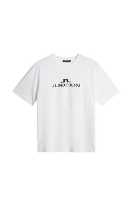 J.Lindeberg miesten t-paita, K M LOGO T-SHIRT Valkoinen
