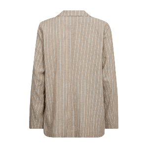 Freequent naisten bleiseri, LAVEGA JACKET Raidallinen Beige