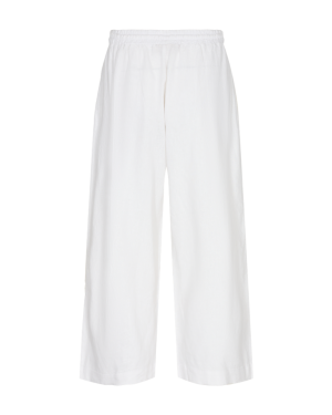 Freequent Naisten housut LA PANT 7/8 LINEN Valkoinen