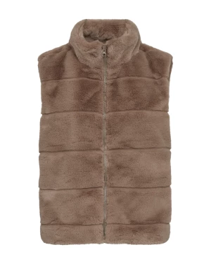 Freequent Naisten Liivi, FOXY VEST Ruskeanharmaa