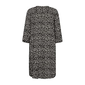 Freequent naisten mekko, ADNA DRESS Mustavalkoinen