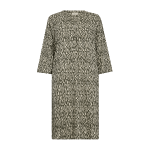 Freequent naisten mekko, ADNA DRESS Vihreä Kuosi