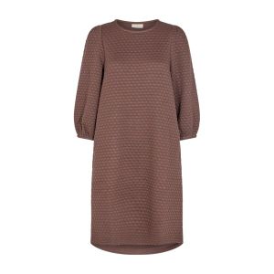 Freequent Naisten Mekko, BUBBLE DRESS Tummanruskea