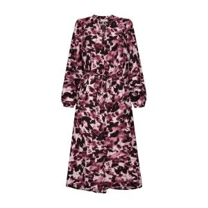 Freequent naisten mekko, HIRSE DRESS Viininpunainen Kuosi