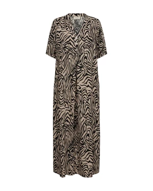 Freequent naisten mekko, LARIN DRESS Ruskea Kuosi