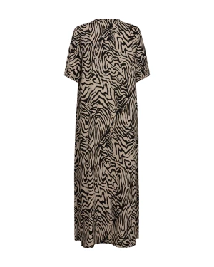 Freequent naisten mekko, LARIN DRESS Ruskea Kuosi
