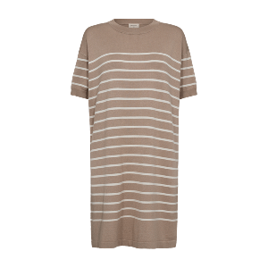 Freequent naisten mekko, PIXIE DRESS Raidallinen Beige