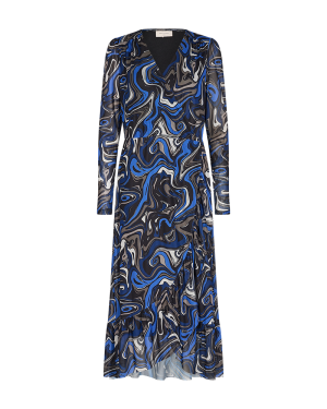 Freequent Naisten Mekko WHIRL DRESS Sininen Kuosi