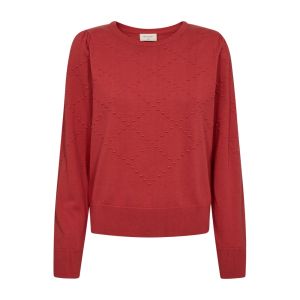 Freequent naisten neule, DODO PULLOVER Punainen