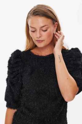 Freequent Naisten Neule, MOLUREX BLOUSE Musta