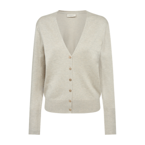 Freequent Naisten Neuletakki, KATIE CARDIGAN V-NECK Beige