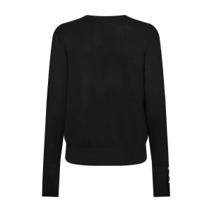Freequent Naisten Neuletakki, KATIE CARDIGAN V-NECK Musta