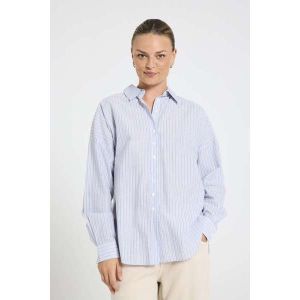 Freequent naisten paitapusero, FELINE SHIRT Raidallinen Sininen