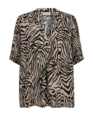 Freequent naisten pusero, LARIN BLOUSE Ruskea Kuosi