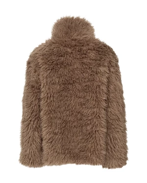 Freequent naisten tekoturkis, FINE JACKET Vaalea Beige
