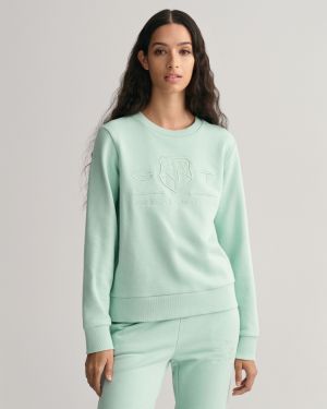 Gant college, TONAL ARCHIVE SHIELD SWEAT Mintunvihreä