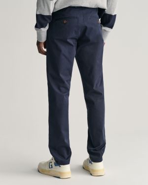 Gant miesten chinokset, SLIM TWILL CHINOS  Tummansininen