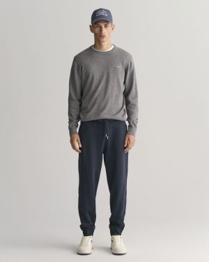 Gant miesten collegehousut, REG SHIELD SWEATPANT Tummansininen