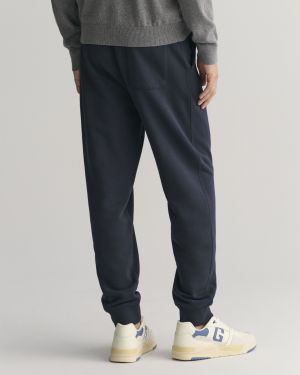 Gant miesten collegehousut, REG SHIELD SWEATPANT Tummansininen