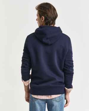 Gant Miesten Huppari, REG ARCHIVE SHIELD HOODIE Tummansininen
