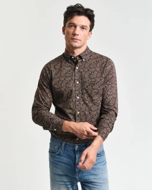 Gant miesten kauluspaita, PAISLEY PRINTED SHIRT Sininen Kuosi