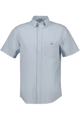 Gant miesten kauluspaita, REG DOBBY SS SHIRT Sininen Kuosi