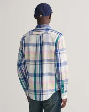 Gant miesten kauluspaita, SEERSUCKER MADRAS SHIRT Monivärinen Ruutu