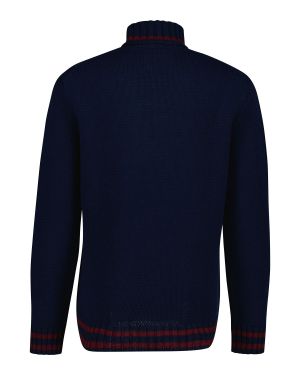 Gant miesten neulepusero, GRAPHIC ROLL NECK Tummansininen