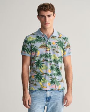Gant miesten pikeepaita, HAVAJI PRING SS POLO Vihreä Kuosi