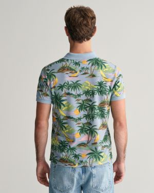 Gant miesten pikeepaita, HAVAJI PRING SS POLO Vihreä Kuosi