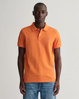 Gant Miesten Pikeepaita, K ORIGINAL PIQUE PUMPKIN ORANGE Oranssi