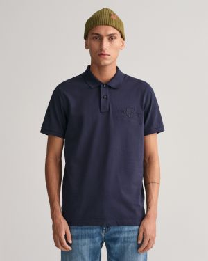 Gant miesten pikeepaita, REG TONAL SHIELD SS POLO Tummansininen