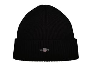 Gant miesten pipo, COTTON BLEND BEANIE Musta