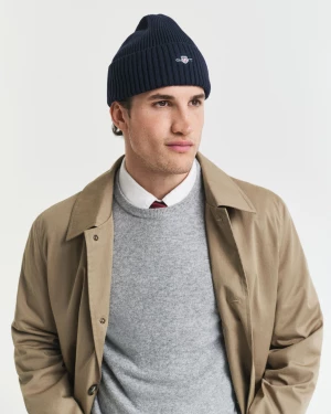 Gant miesten pipo, COTTON BLEND BEANIE Tummansininen
