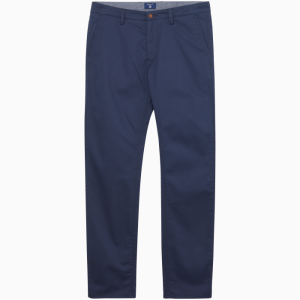 Gant Miesten Puuvillahousut, Slim Twill Chino Tummansininen