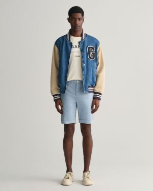 Gant miesten shortsit, SLIM SUN FADED Vaaleansininen