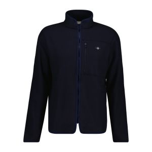 Gant miesten takki, MICRO FLEECE JACKET Tummansininen