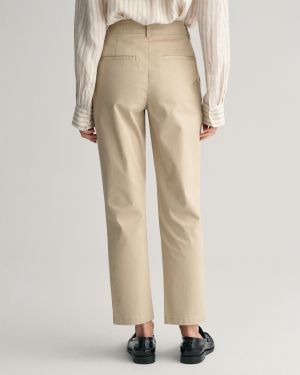 Gant Naisten Chinot, SLIM CHINOS Vaalea Beige
