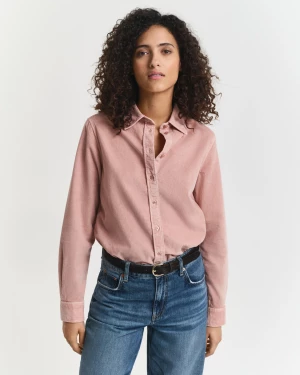 Gant naisten paita, REG CORD SHIRT Vaaleanpunainen