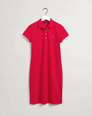 Gant Naisten Pikeemekko ORIGINAL PIQUE SS DRESS Pinkki