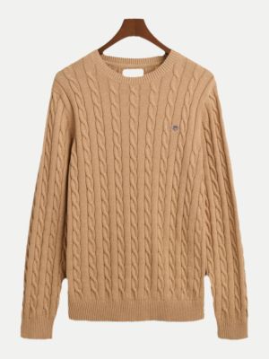 Gant neule, COTTON CABLE Beige