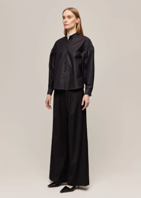 Gauhar naisten paitapusero, TONYA SHIRT BLACK Musta