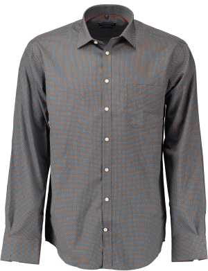 Gino Marcello Miesten Kauluspaita, K MICRO PRINT SHIRT Ruskea Kuosi