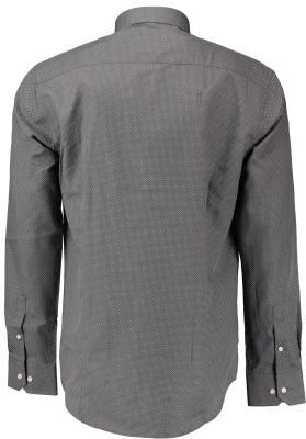 Gino Marcello Miesten Kauluspaita, K MICRO PRINT SHIRT Ruskea Kuosi