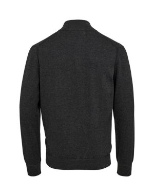 Gino marcello miesten neulepusero, GINO MARCELLO COTTON KNIT SWEATER Tummanharmaa