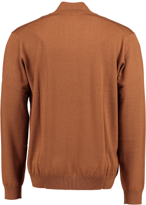 Gino marcello Miesten Neulepusero, K HALF ZIP MERINO MIX Sinapinkeltainen