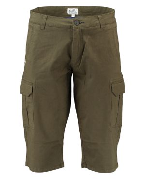 Gino marcello miesten shortsit, 440186 CAPRI SHORTSI Armeijanvihreä