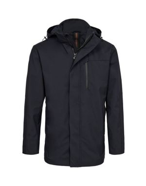 Gino marcello Miesten Takki, 150523 HOODED TECHNICAL JACKET Tummansininen