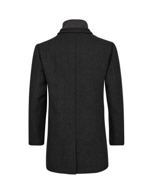 Gino marcello miesten villakangastakki,  GINO MARCELLO WOOL COAT Harmaa